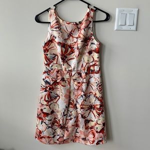 Loft sleeveless floral dress